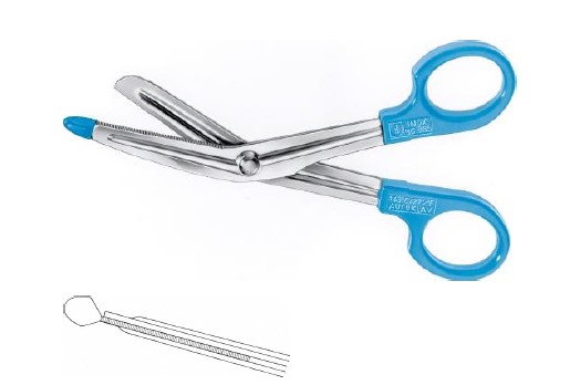 Універсальні ножиці сині 145 мм